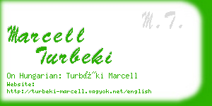 marcell turbeki business card